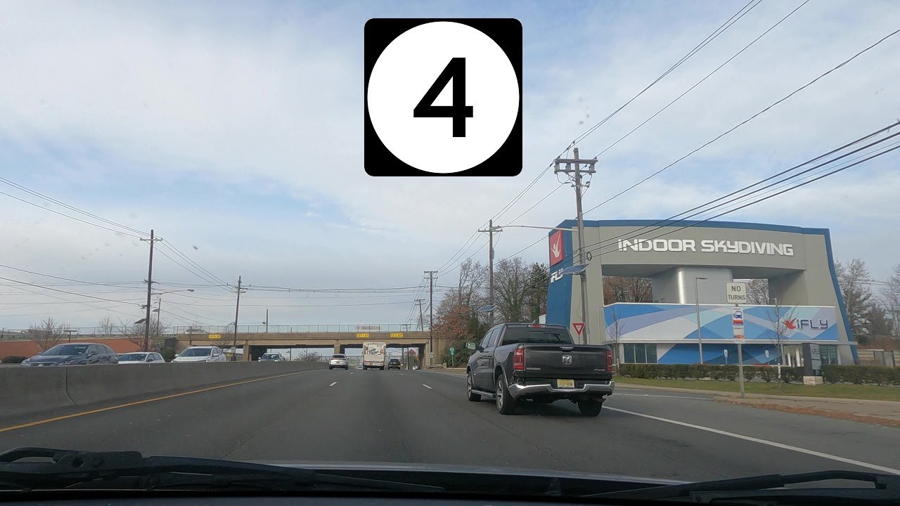⁴ᴷ⁶⁰ Driving New Jersey Route 4 from Fort Lee, NJ to Paramus, NJ YouTube
