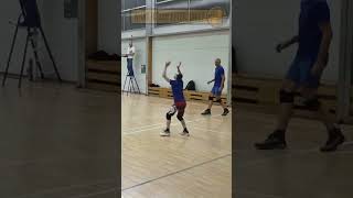 SETTER'S EPIC SAVE WASTED BY OUT BALL IN AMATEUR VOLLEYBALL MATCH