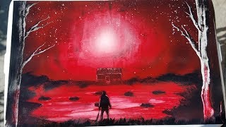 Friday the 13th Horror spray paint art tutorial