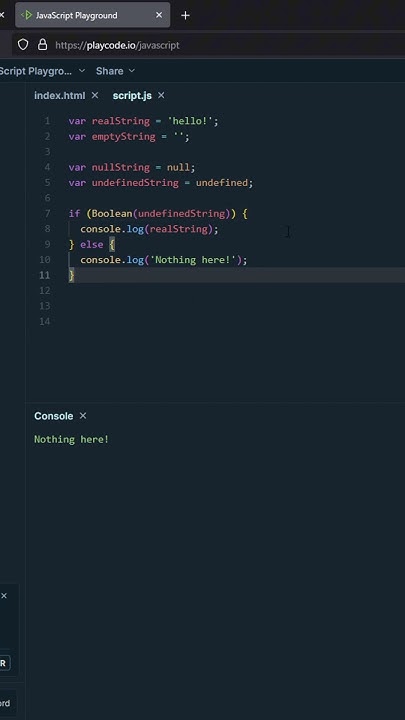 How to check for an empty/undefined/null string in JavaScript? #coding ...