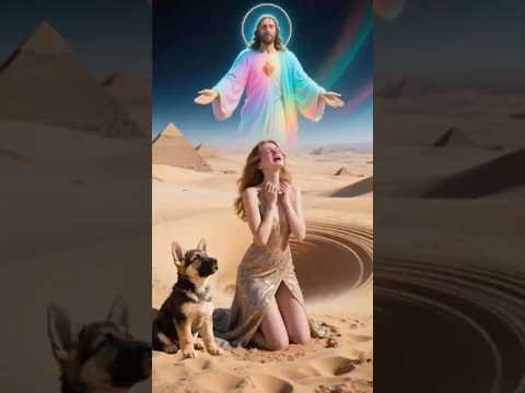 Woman Caught In Quicksand Encounters Scorpion Puppy And Jesus Coming Cute Jesus Shorts Ai 