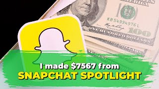 How I got PAID $7,567 from 1 video on SNAPCHAT SPOTLIGHT! #shorts screenshot 4