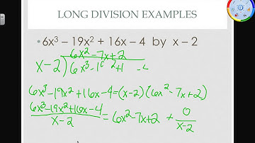 Alg III 3.3 Polynomial and Synthetic Division