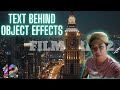 TEXT BEHIND OBJECT EFFECTS USING FILMORA 12 TUTORIAL 2023