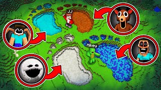 Mikey and JJ Found Monsters Footprint in Minecraft (Maizen)