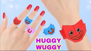Origami Huggy Wuggy Ring || Paper Bracelet || Paper Ring || Huggy Wuggy || Origami Ring || Bracelet