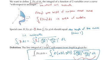 Line Integrals with respect to Arclength
