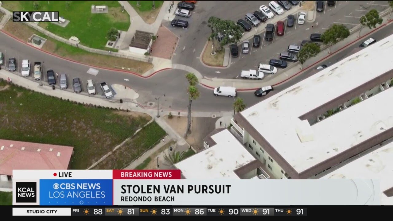 Driver taken into custody after stolen van pursuit in Redondo Beach ...
