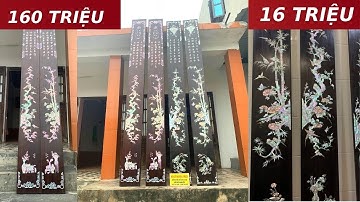 Đôi Câu Đối Khảm Ốc Đỏ 160 TRIỆU và Đôi Câu Đối Khảm Ốc Nhật 16 TRIỆU (TRÁNH MUA NHẦM )| Khảm Ốc Đẹp