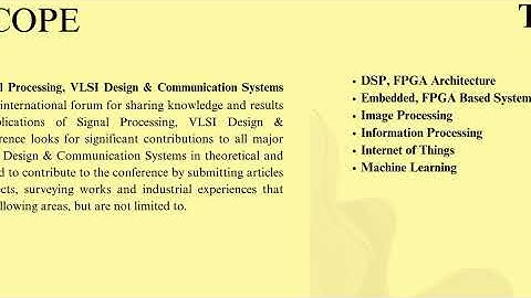 7th International Conference on Signal Processing, VLSI Design & Communication Systems (SVC 2026)