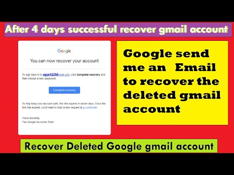 You can Now recover your account | successfully recover deleted Gmail account