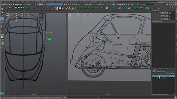 Tuto Workflow Completo desde cero. Modelado NURBS/Polygons/UVs. Lateral Carroceria Isetta 300