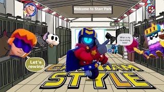 Stu sings 'GANGNAM STYLE' AI COVER Brawl Stars