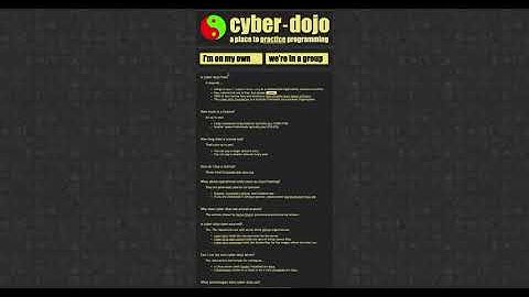 How to use Cyber Dojo