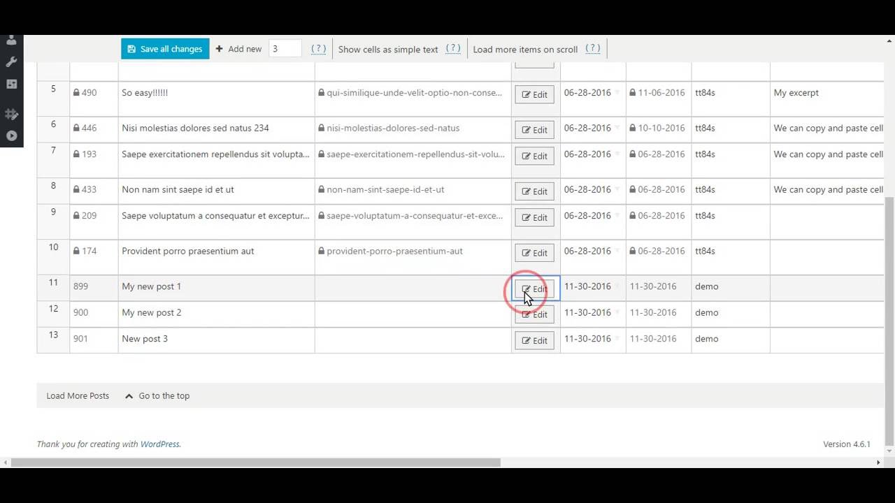 Bulk Edit Posts And Products In Spreadsheet Wordpress Plugin Wordpress Org