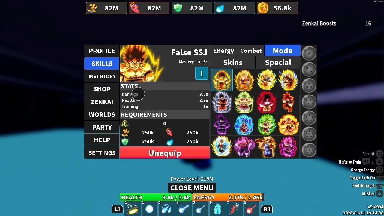 Kaioken real power level Numbers.