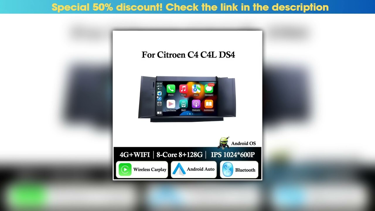 Best 7'' Android Auto For Citroen C4 C4L DS4 GPS Navigation Car Radio Multimedia Video Player Bluet