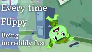 Every time Flippy being incredibly fast | Happy Tree Friends