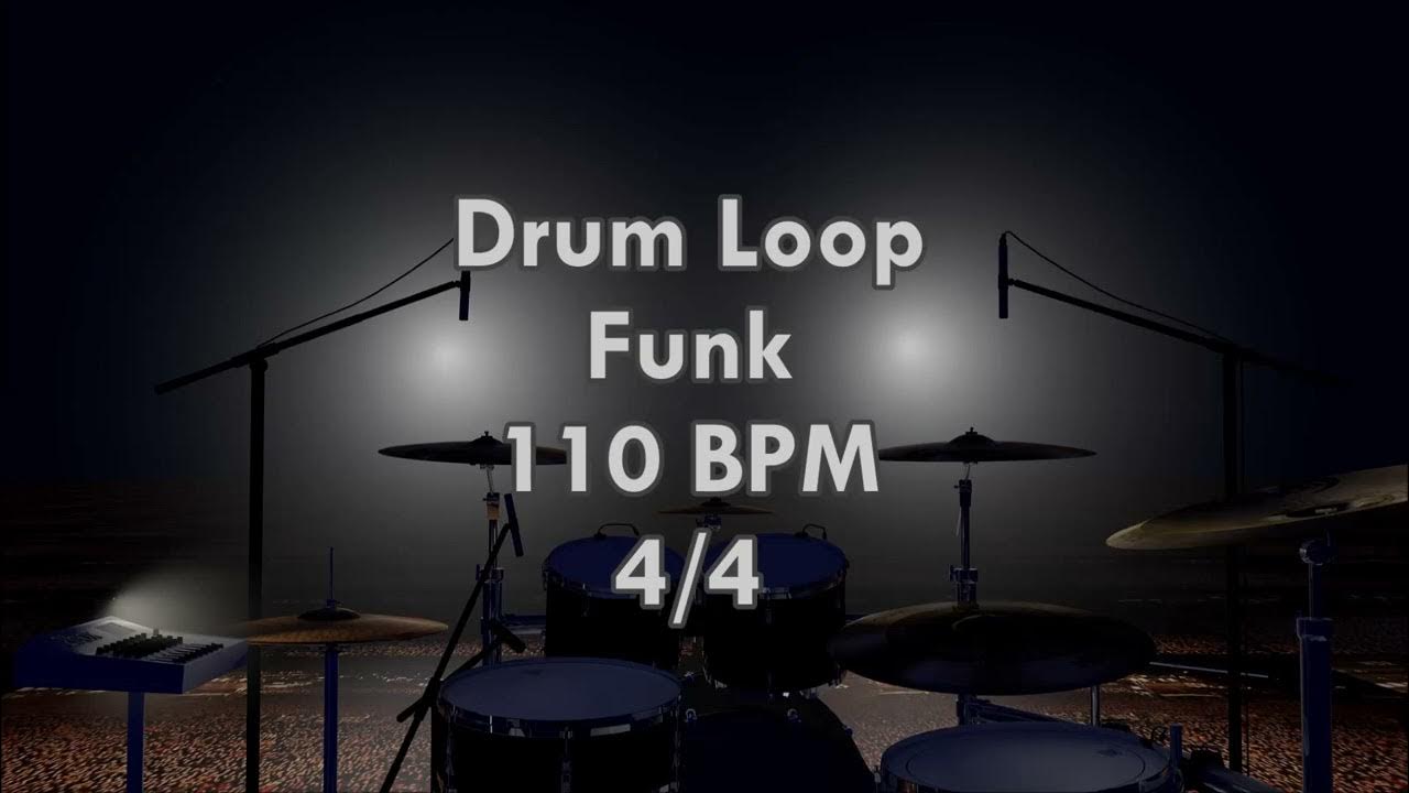 Drum Loop Funk 110 BPM YouTube