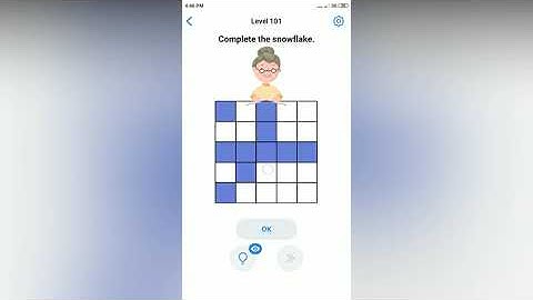 Easy Game - Complete the snowflake - Level 101 solution