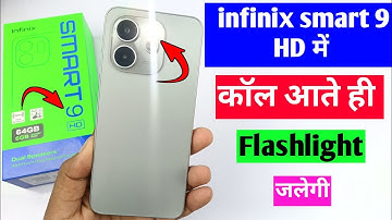 infinix smart 9 HD incoming call flash light setting | infinix smart 9 HD flash for call setting