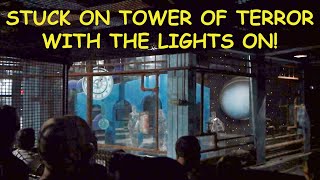 Stuck on Tower of Terror with lights on at Walt Disney World!