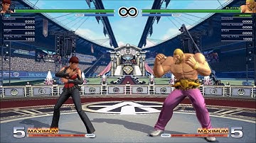 KoF XIV Vice gorefest(command throw) safe jump & throw OS