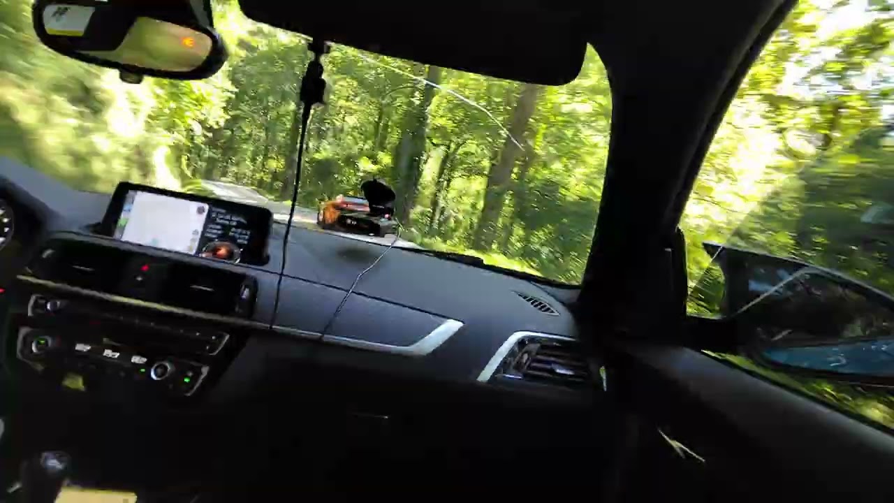 M2 Competition & Mclaren 650S Enjoying The Mountain Twisties; Passenger Side POV