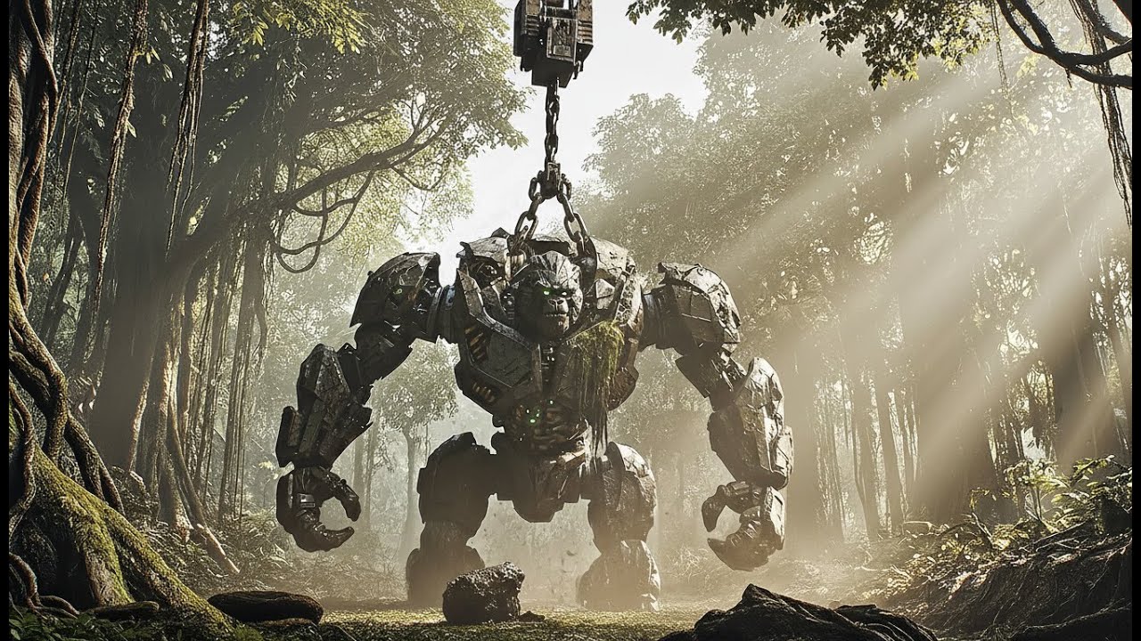 Optimus Primal Reborn from Ancient Jungle Ruins | 8K ASMR Restoration!