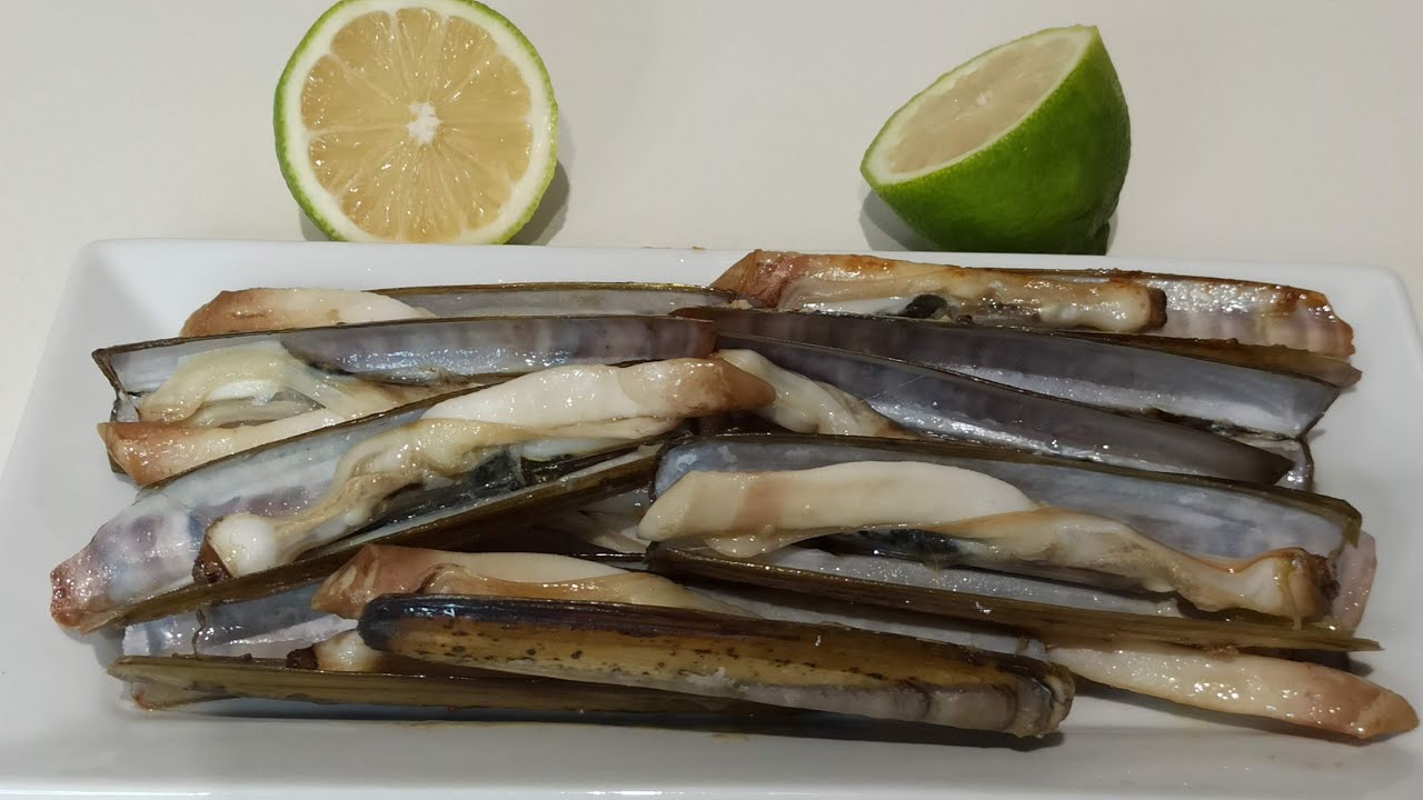 RECETA DE NAVAJAS AL LIMÓN PARA CHUPARSE LOS DEDOS. Facilísimas!!!. Este marisco está de rechupete.