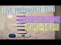 LIVE PREGNANCY TEST II LINE PROGRESSION FROM 7DPO-14DPO