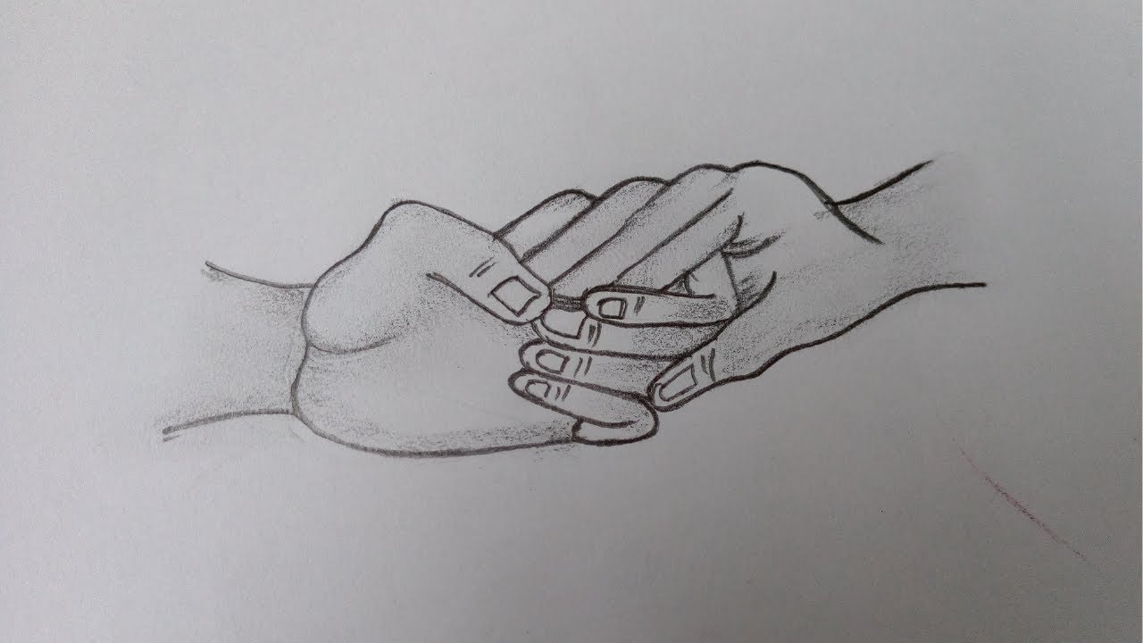 How To Draw Two Holding Hands - Contestgold8