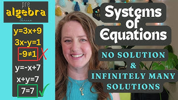 Solve Systems of Equations with No Solutions or Infinitely Many Solutions | Special Cases Explained