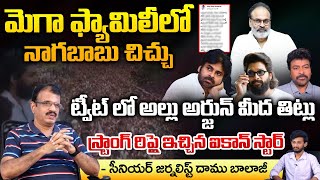 Nagababu Tweet On Allu Arjun big Fight Between Allu Family And Mega Family | Daamu Balaji Diaries