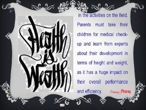 Short Article on 'Health is Wealth' (200 Words) - All ...