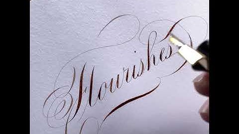 Flourishing | copperplate calligraphy