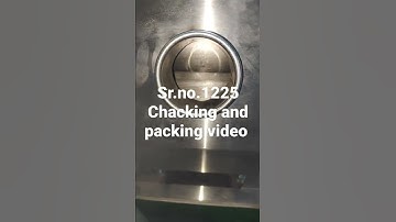 Sugarcane battery operated machine chacking and packing video serial number 1225