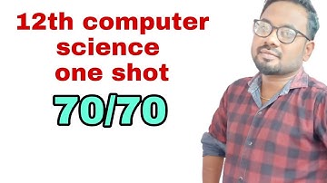 12th Computer science| ♥ centum strategy | Blue print | One shot unit-1,2,3,4,5