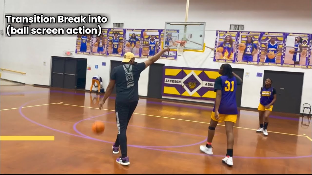 Transition break into (ball screen action) - YouTube