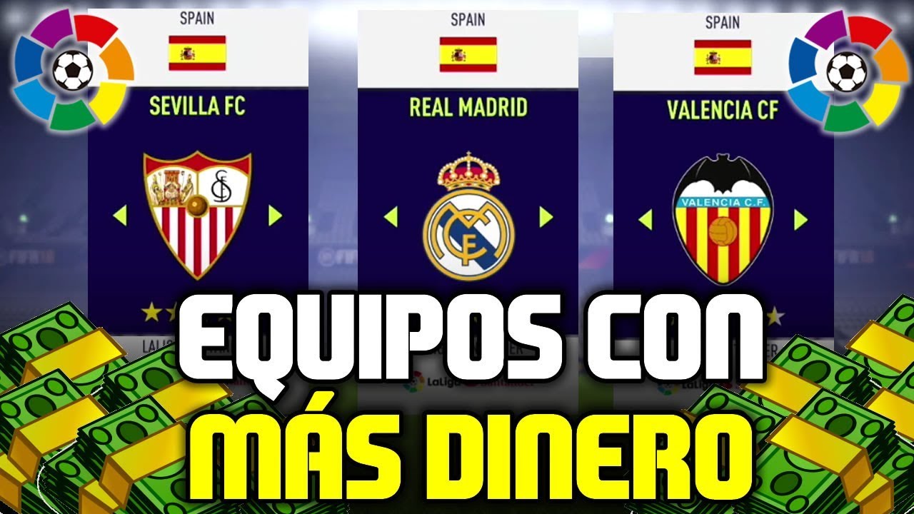 Equipos De Fútbol Con Más Dinero
