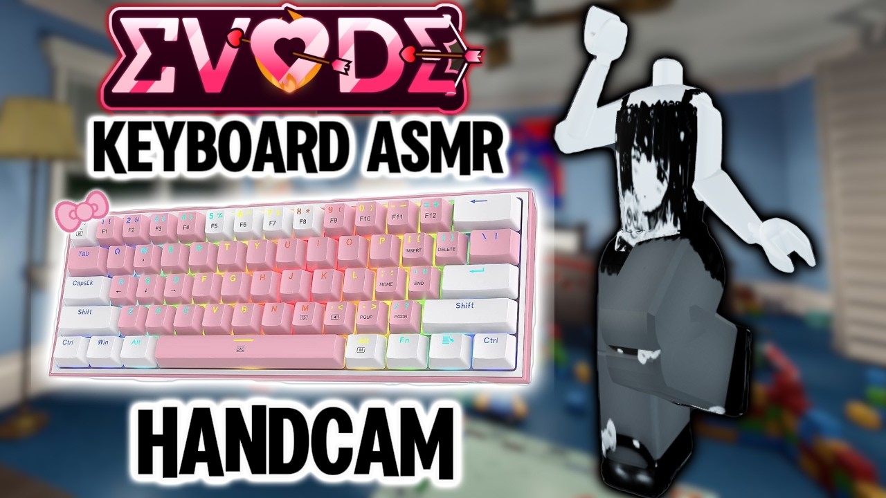 EVADE KEYBOARD ASMR + K617 FIZZ PINK | HANDCAM #51 ⌨️💓