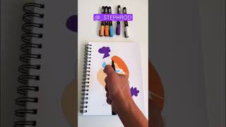 Drawing Dexter From Dexters Laboratory With Posca Markers