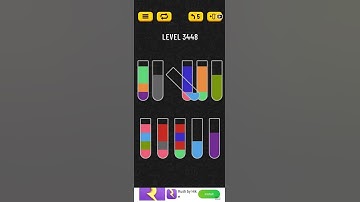 water sort puzzle level 3448