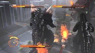 GODZILLA PS4 versus mode : SpaceGodzilla vs. Godzilla 90
