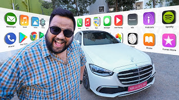 Testing Android Auto & Apple CarPlay From the Lap of Luxury 🚘 - Mercedes Benz S Class S350d