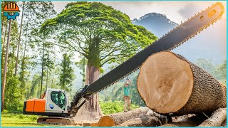45 Unbelievable Fastest Big Chainsaw Cutting Tree Machines
