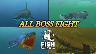 DEFEATING ALL BOSS & TRYING THEM OUT! | Feed and Grow: Fish screenshot 1