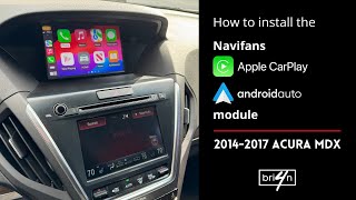 How to install Navifans Apple CarPlay Android Auto module on 2014 2015 2016 2017 Acura MDX