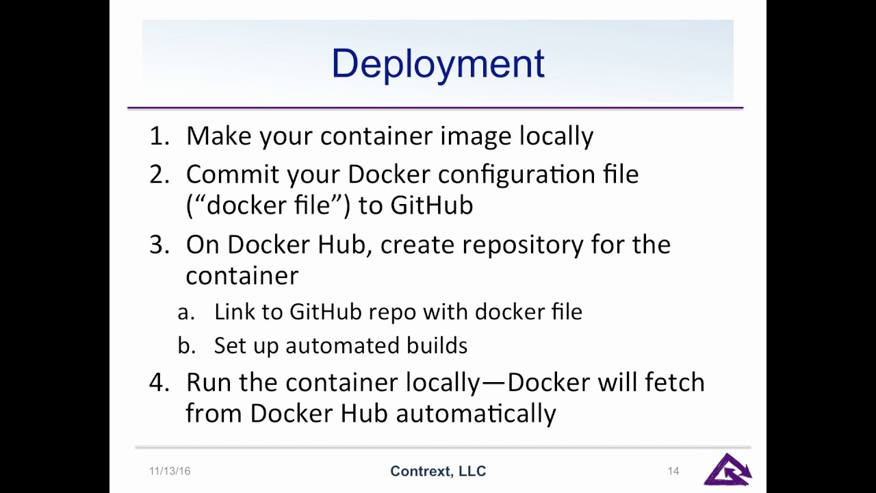 "Using the Open Toolkit Through Docker Containers" presented by Eliot ...