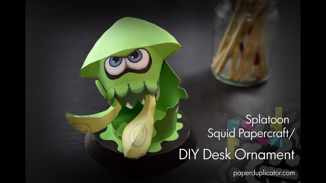 minecraft papercraft templates squid